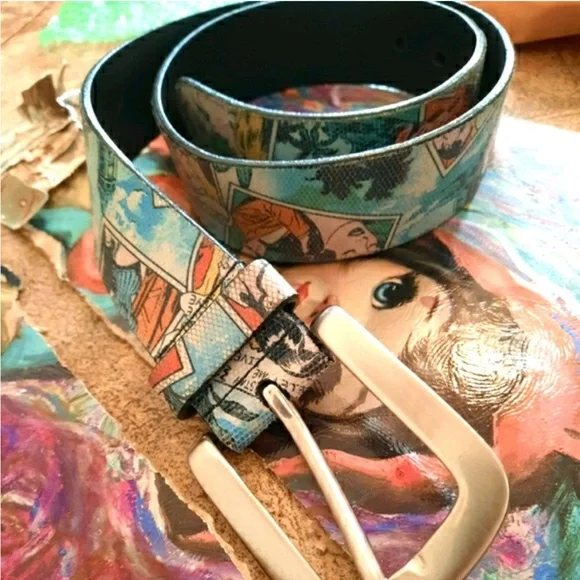 Absurd 1990s Unisex Cartoon Pop Art Belt - Picture 4 of 11